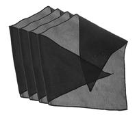 Toddmomy 4pcs Washable Large Dog Bandanas in Black Polyester, Sturdy and Wear-resistant Bandanas for Dogs Providing Comfort and Protection, for Parties and Daily Life Accessories