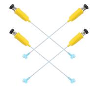 Toddmomy 4pcs Washing Machine Suspension Rods Replacement Part, Zinc Alloy Washer Shock Absorber, Yellow, Fixed Length 51cm, Easy Install for Washer Drum and Home Laundry Room