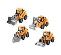 Toddmomy 4Pcs Wear Resistant Excavator Cars for Fun Playthings for Boys and Coordination and Imagination Mixed Styles