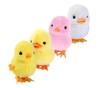 Toddmomy 4pcs Wind Up Chicken and Duck for Compact Lightweight Safe Shaking Animal Playthings to Develop Hands Skills and Intelligence