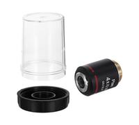 Toddmomy 4x0.10 Na Biological Microscope Objective Lens with High-resolution Imaging and Stable Performance, Copper Material for Science Labs and Biological Microscopy