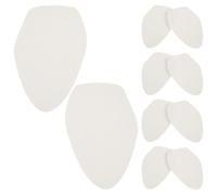 Toddmomy 5 Pairs Shoe Sole Protector - Adhesive Forefoot Sole Stickers for Floor Movement - Suede Training Slide Accessories for Dance Practice, Beige