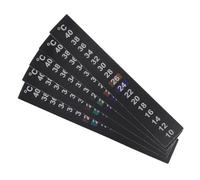 Toddmomy 5 Pcs Aquarium Thermometer Sticker Stick on Thermometer Strip Self-adhesive Convenient to Use Liquid Crystal Paper Temperature Strips for Fish Tank Use