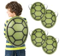 Toddmomy 5 Pcs Turtle Shell Costume for Kids, Soft Eva Tortoise Backpack with Adjustable Straps, Funny Animal Dress Up Accessory for Halloween Carnival Party, Children Simulation Shell School Play