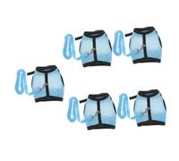 Toddmomy 5 Sets Guinea Pig Clothes Dog Dinosaur Costume Purple Hamster Vest Ropes Guinea Pig Harness with Leash -lost Pulling Rope Pet Hamster Leash Rabbit Vest Leash Pulling Ropes Net Blue