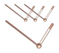 Toddmomy 5 Sets Replacement Clock Hands Silent Quartz Clock Hands Walnut Wood with Brass Sleeves Meticulously Polished Comfortable Touch Unique Elegant Style for Home Art Decor and DIY