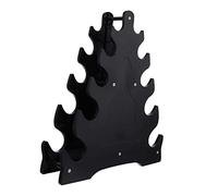 Toddmomy 5-Tier Dumbbell Storage Rack, Tree Design Dumbbell Holder Stand for Home Gym, Black Pp Material, 17.7 X 15 X 3.7 Inches, 650g Weight, Unique Leaf Design, Heavy Duty Capacity, Stable Structure