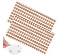 Toddmomy 500Pcs Self Adhesive Cork Pads Non Slip Round Circles for Furniture Kitchen Cabinets Noise Reduction Heat Resistant Shock Absorption
