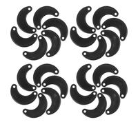 Toddmomy 50pcs Black Metal Photo Frame Backing Plate Buckles Heavy Duty Frame Turn Button Fasteners for Hanging Pictures and