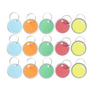 Toddmomy 50pcs Blank Label Round Tags Small Aluminium Plate Corrosion Resistance Lightweight Easy Wearing Creative Pendant for Id Tags and DIY Carving Suitable for Puppy and Random Color