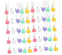 Toddmomy 50pcs Boy Girl's Teeth Box Plastic Tooth Storage Keeper Lost Saver Organizer for Boys and Girls Fairy Keepsake Goodie Bag Fillers