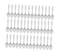 Toddmomy 50pcs Breastfeeding Spoon for Parrots Cosplay Bodysuit Bird Feeding Utensils Bird Feeding Accessories Chick Food Scoop Parrot Weaning Spoon Heart Prop Silver