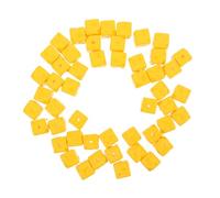 Toddmomy 50pcs Cheese Spacer Beads Cute Yellow Imitation Food Charms with Straight for DIY Phone Case Keychain Bracelet Earrings Jewelry Making Accessories