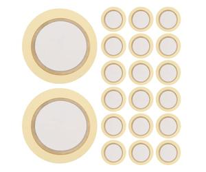 Toddmomy 50pcs Copper Piezoelectric Buzzer Discs with High Sensitivity and Vibration Detection for Electronic Devices, Suitable for Home Appliance and Computer Use