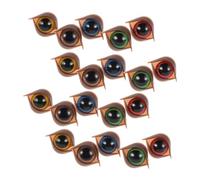 Toddmomy 50Pcs Crochet Safety Eyes with Washers Realistic Doll Eyes for Stuffed Animal and Crochet Making Unique Double Eyelid Design for Engaging DIY Projects