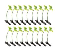 Toddmomy 50pcs Green Four Leaf Clover Hair Clips and Women, Plastic and Iron Material with Stable and Secure Hold, for Parties and Everyday Wear, Cute and Playful St Patrick's Day Hair