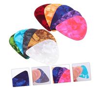 Toddmomy 50pcs Guitar Picks Set Durable Plastic Plectrums for Acoustic Electric Guitar Bass Ukulele Ultra Thin Design Lightweight for Beginners Professionals