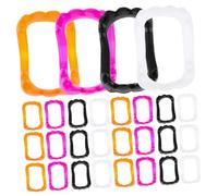 Toddmomy 50PCS Halloween Colorful Plastic Dentures Fangs Cosplay Accessory Safe Material for Costume Parties Haunted Houses and Theme Bars Festive Prank Gift