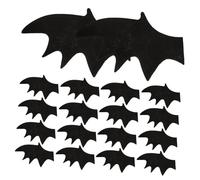 Toddmomy 50pcs Mini Black Bat Wing Embellishments DIY Craft Accessories for Hair Clips Headbands Clothes Shoes Halloween Decorative Bat Wing Material for Party Supplies and Costume