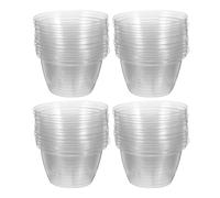 Toddmomy 50pcs Mini Greenhouse Dome for Hydroponic Systems, Plastic Grow Domes Efficient Germination and Reusable Design, for Flowers and Herbs in Indoor Setting