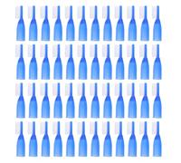 Toddmomy 50pcs Portable Mini Finger Toothbrush for Adults with Soft Pbt Bristles and Rounded Short Handle, Enhanced Safety Design for Institutional Use and Camping