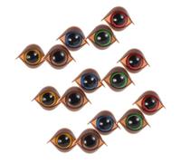 Toddmomy 50PCS Safety Eyes for Crochet Charming Plastic Eyes with Washers for DIY Plush Dolls Brown for Stuffed Animals and Craft Projects
