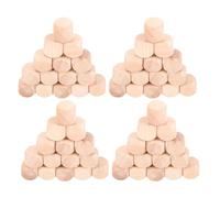 Toddmomy 50pcs Wooden Blank Dice Round Corner Craft Wood Cubes DIY Sided Blocks for Board Games Party Supplies Educational Activities