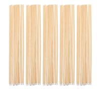 Toddmomy 50pcs Wooden Puppet Control Rods: Hand Operating Stick Diy Wooden Stick For Craft Puppet Arm Movement Control Light Yellow 25cm