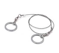 Toddmomy 53cm Stainless Steel Emergency Pocket Wire 360-degree Rotating Metal Rings for Outdoor Survival and Family Use