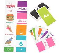 Toddmomy 58Sheets Educational Flash Cards for Cognitive Learning Featuring Colors Numbers Shapes Animals and Abc Letters for Ages for Sight Word Recognition and Early Reading