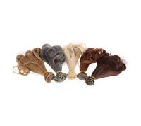 Toddmomy 5pcs Bjd Wigs Curly Wigs for Girls Lori Dolls Accessories Simulation for Doll Hair Styling