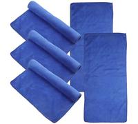 Toddmomy 5pcs Blue Microfiber Guinea Pig Cage Sleeping Mats Washable Small Pet Cage Liners Soft Comfortable Bedding Pads for Hamsters and Small Pets