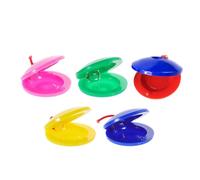 Toddmomy 5pcs Castanets Musical Instruments Finger Castanets for Classroom Activities Home Use and Music Therapy Safe Easy to Play and Rhythm Training