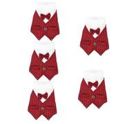 Toddmomy 5pcs Dog Clothing Wedding Suit Bow Tie Kitten Party Photo Prop Decorative Attire for Pet