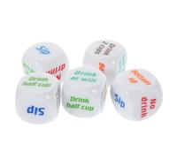 Toddmomy 5pcs Drinking Game Dices Fun Party Decider for Adults Dice Props for Bar Games for Vibrant Gatherings and Events