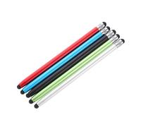 Toddmomy 5Pcs Dual-head Stylus Pens for Touch Screens Lightweight Aluminum Alloy Electronic Screen Writing Pens with Silicone Tips for Smartphones Tablets in Multiple Colors