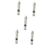Toddmomy 5pcs Emergency Whistle for Outdoor Activities Titanium Alloy Sports Whistle Loud Crisp Sound for Camping Hiking Boating Hunting Construction for Safety and Training