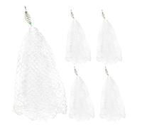Toddmomy 5pcs Foldable Fishing Trap Net Lightweight Nylon Amp Iron Mesh Fish Catching Net for Lakes Rivers Oceans Portable Replaceable