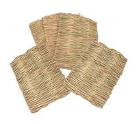 Toddmomy 5pcs Grass Bunny Mat Woven Bed Mat for Small Animals Like Guinea Pig Chinchilla and Rabbits Durable Comfortable and Safe for Your Pets