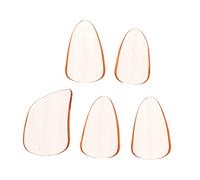 Toddmomy 5Pcs Guzheng Finger Picks, Pc Finger Protectors for String Instruments, Orange Practice Nails, Sturdy and Crack-Resistant, Birthday