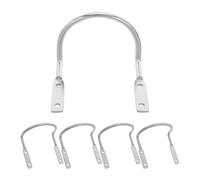 Toddmomy 5pcs Heavy Duty Metal Hammer Wall Hanger Hooks with Robust Support and Layered Storage, U Shaped and T Shaped Utility Hooks for Mallet and Pliers in Professional Spaces and Narrow