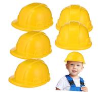 Toddmomy 5Pcs Kids Construction Hat Worker Caps Toy Childrens Builders Hat Party Hat Building Dress Up Hats