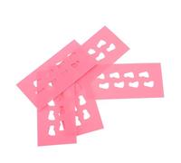 Toddmomy 5PCS Miniature Dollhouse Footprint Floor Mats Pink Doll Accessories for DIY Miniature Dolls House Playful and Easy to Clean Furniture Decoration