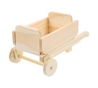 Toddmomy 5pcs Miniature Wooden Cart Model DIY Assembly for Dollhouse Decoration Unfinished Cart for Home Office and Craft Your Own Unique Design