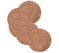 Toddmomy 5pcs Natural Coconut Fiber Bird Nest Mats 20cm Diameter, Breathable Pigeon Breeding Pads with 0.6-0.8cm Thickness for Racing Pigeons and Bird Cage Accessories