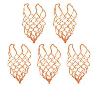 Toddmomy 5pcs Nylon Mesh Livestock Feeding Bags for Goats and Horses, Thickened Net with Strengthened Edge Stitching, Large Mouth Design for Stable and Pasture Use, Airflow and Space Saving