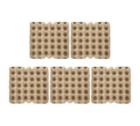 Toddmomy 5pcs Paper Pulp Egg Tray Organizer for Refrigerator 30-count Egg Storage Box that Organize Refrigerator and Are Not Easy to Deform