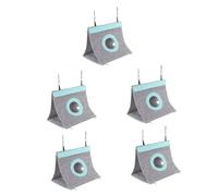 Toddmomy 5pcs Parrot Bird Tent Hanging Sleeping Nest Decorative Hammock Bed for Budgie Pet Cage Warm Hut