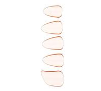Toddmomy 5pcs Pipa Nails Professional String Instrument Playing Finger Picks Nail Covers Orange Colors for Pipa Practice Tools and Guzheng Accessories