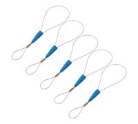 Toddmomy 5Pcs Portable Wire Traction Fish Tape Fastener Cable Puller Device with Red Wire Stopper for Electrical Harnessing Flexible Low-Friction Design for Conduit Fishing and Cable